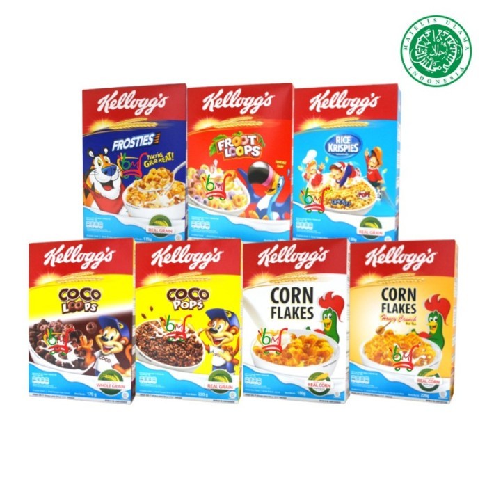 

Makanan Ringan / Cereal / Sereal Instant Box Nestle Koko Krunch 150 Gr Cookie, Original, Duo, Milo Ball, Gold Corn, Honey Stars, Mix Trix, Kellogs Frosties, Corn Flakes, Froot Loops, Simba Choco Chips 170 Gr Coklat, Strawberry, Magic Rainbow