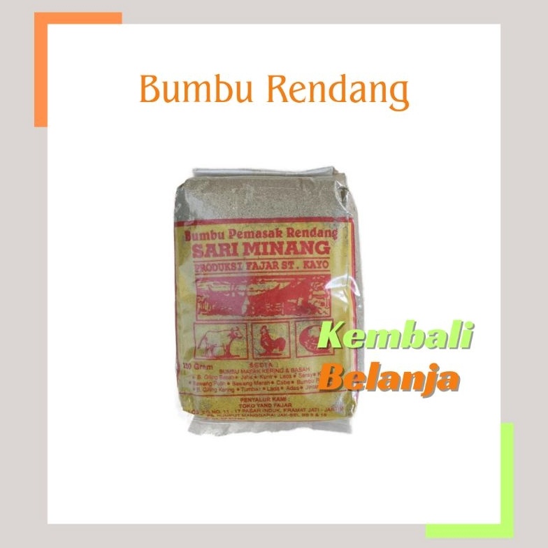 

Kepuasan Belanja Bumbu Rendang Sari Minang 25 Gram Bumbu Rendang Bumbu Rempah Rendang Bumbu Rendang Praktis