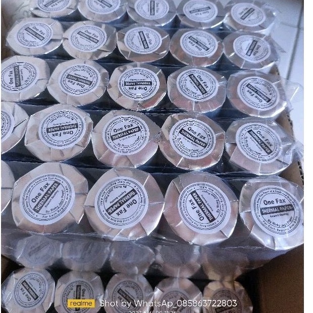 

Serba Irit Kertas kasir thermal 58x4 paket 5 roll struk EDC bluetooth