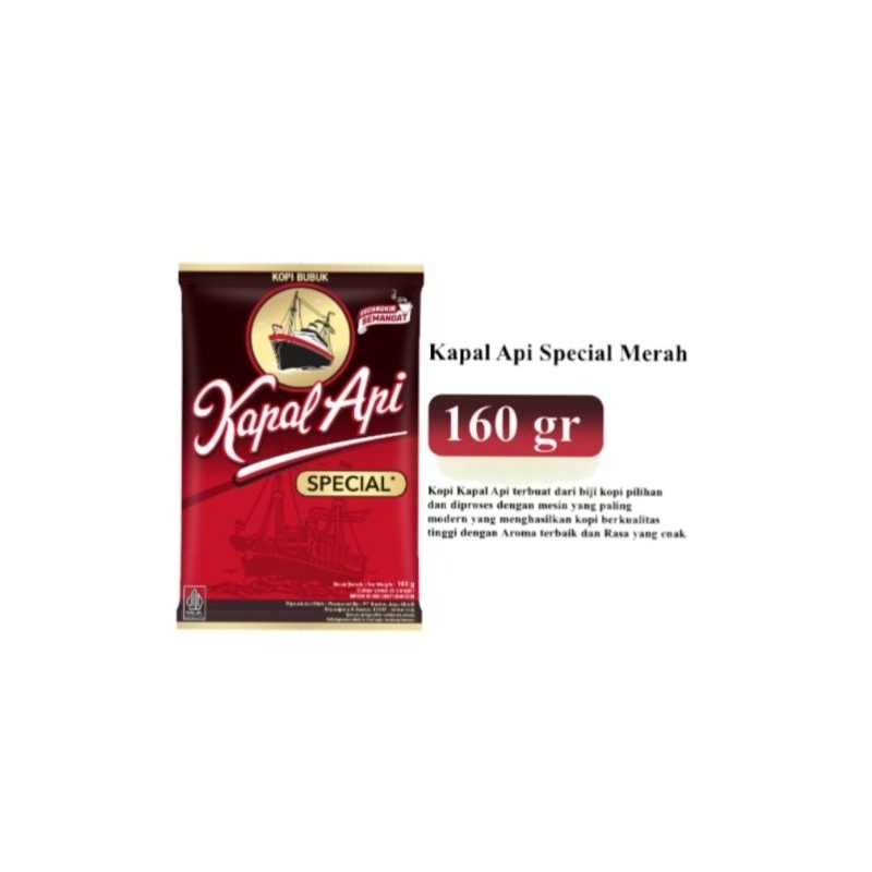 

Kapal Api Kopi Bubuk SPECIAL Merah 160 g - Pcs