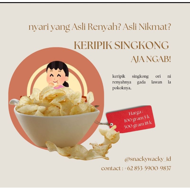 

Keripik Singkong 500 gr & 1kg