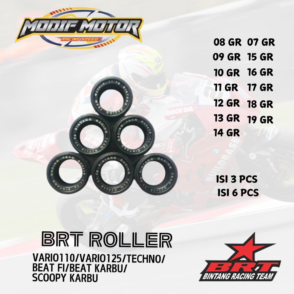 Brt Roller Honda Vario110 Vario 125 Beat Scoopy Original Modif Motor Racing