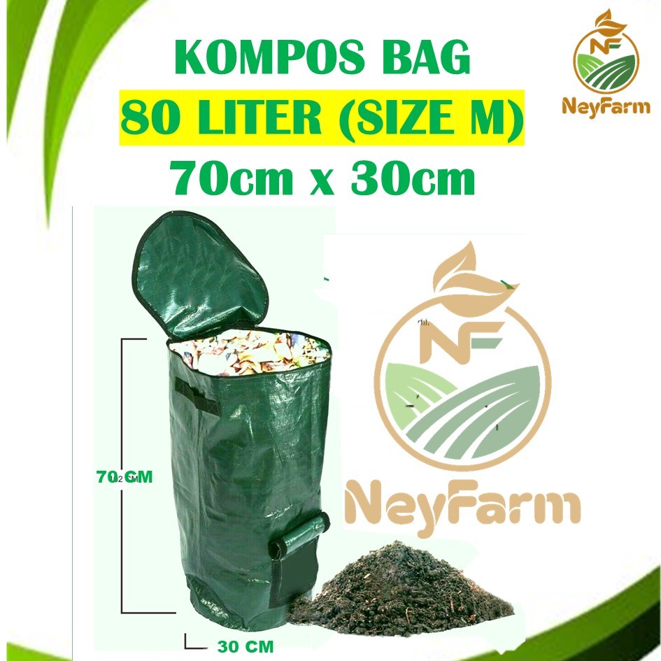 Compost Bag Size M Tas Pengolah Sampah Organik - Kompos Bag
