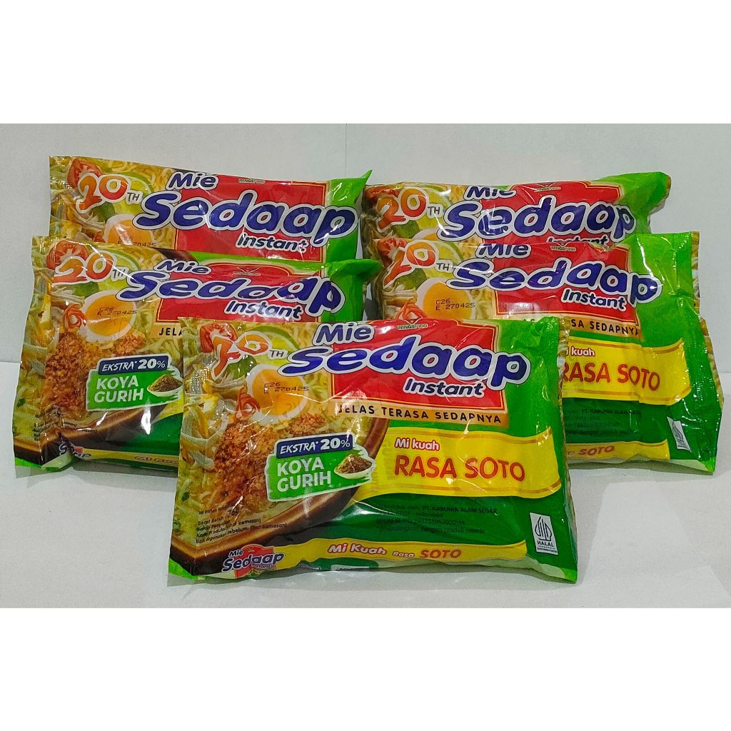 

Mie Sedaap SOTO Mie Instant Sedaap [5 pcs]