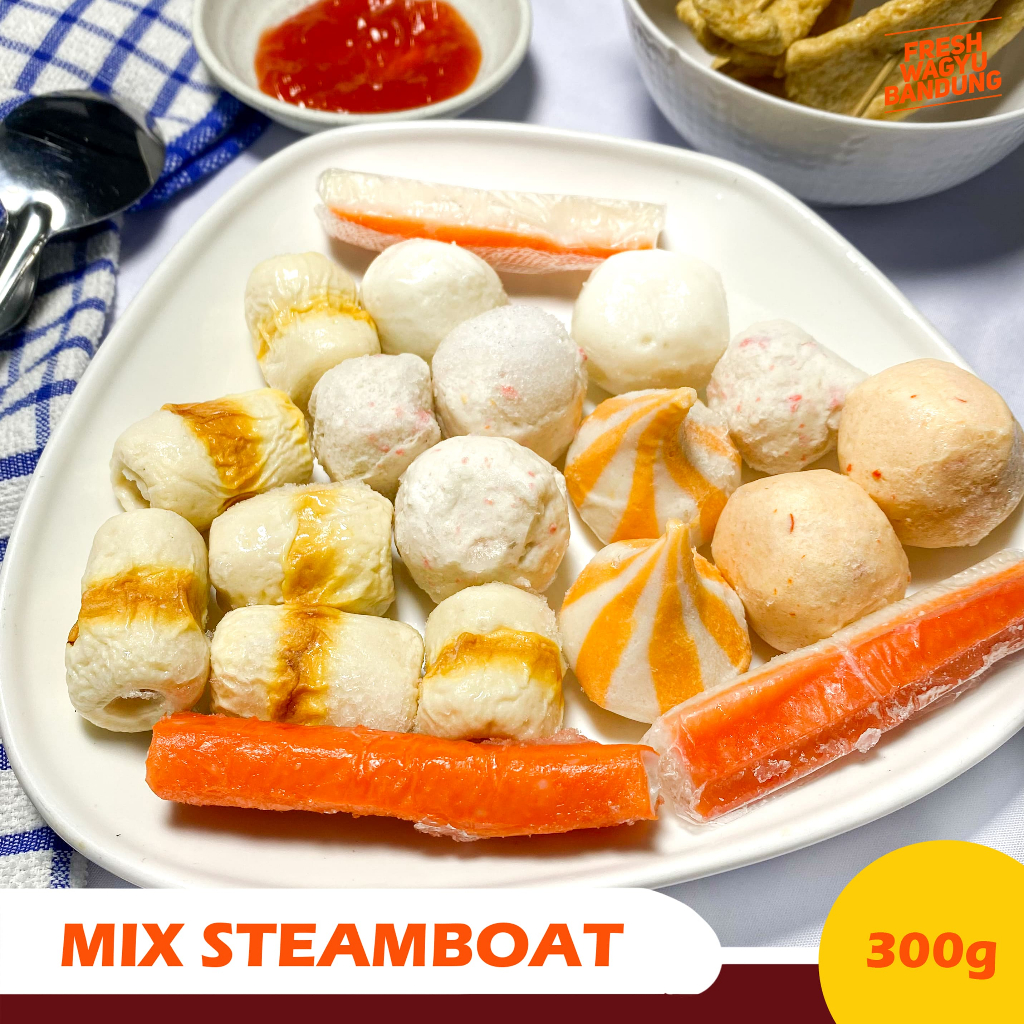 

MIX STEAMBOAT SET PREMIUM Baso Ikan Suki Shabu Cedea 300g
