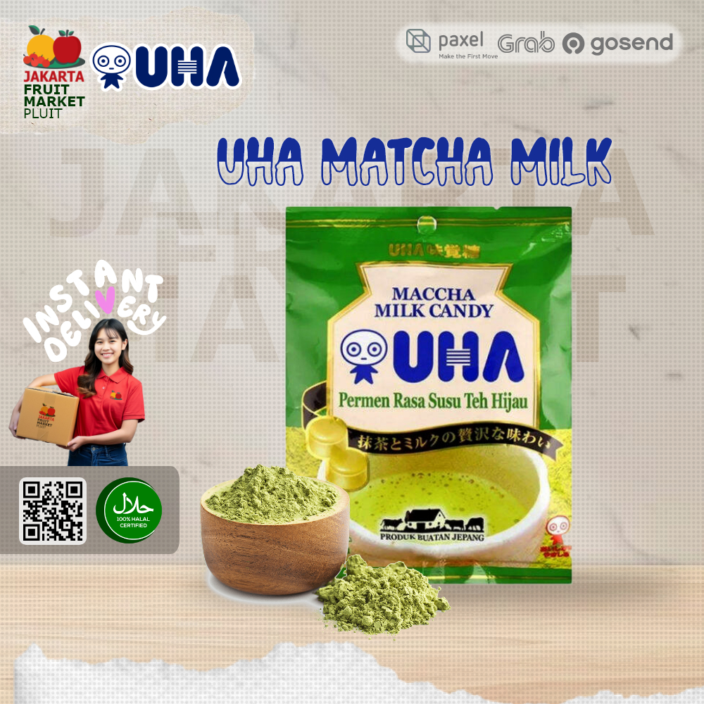 

UHA MATCHA MILK CANDY PERMEN SUSU TEH HIJAU
