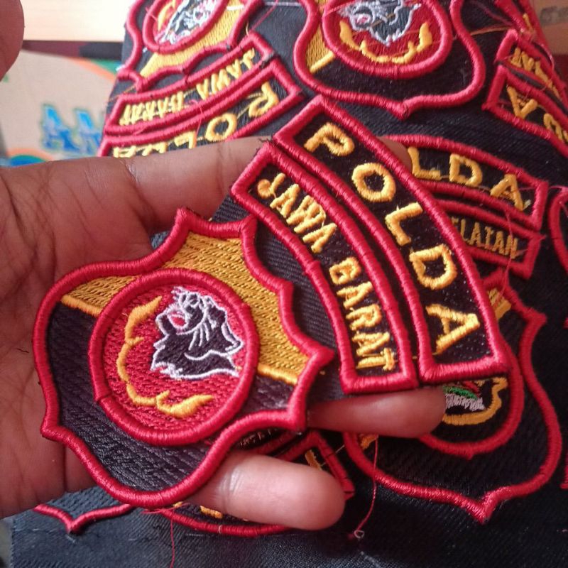 LOGO BORDIR POLDA JAWA BARAT/EMBLEM