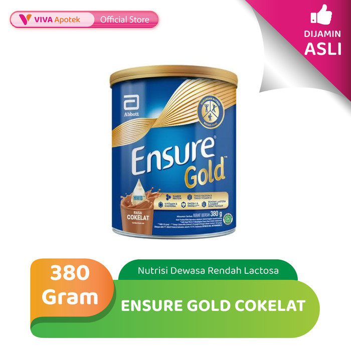 

Ensure Gold Cokelat Susu Nutrisi Dewasa Rendah Lactosa (380 Gram)