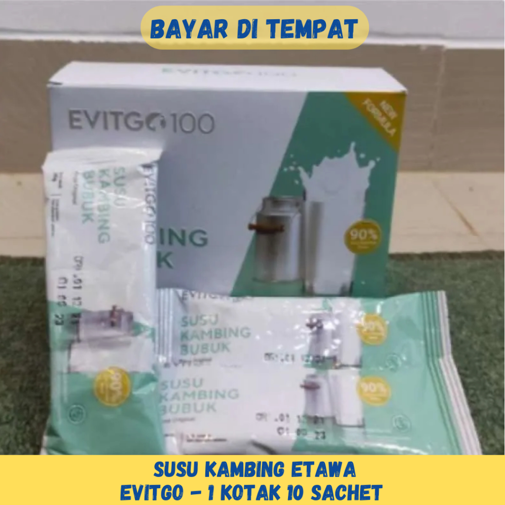 

Susu Kambing Etawa - Susu Bubuk - Susu Evitgo - 1 Kotak 10 Sachet