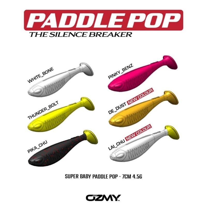 SOFT LURE  OZMY PADLE POP 7cm ORIGINAL