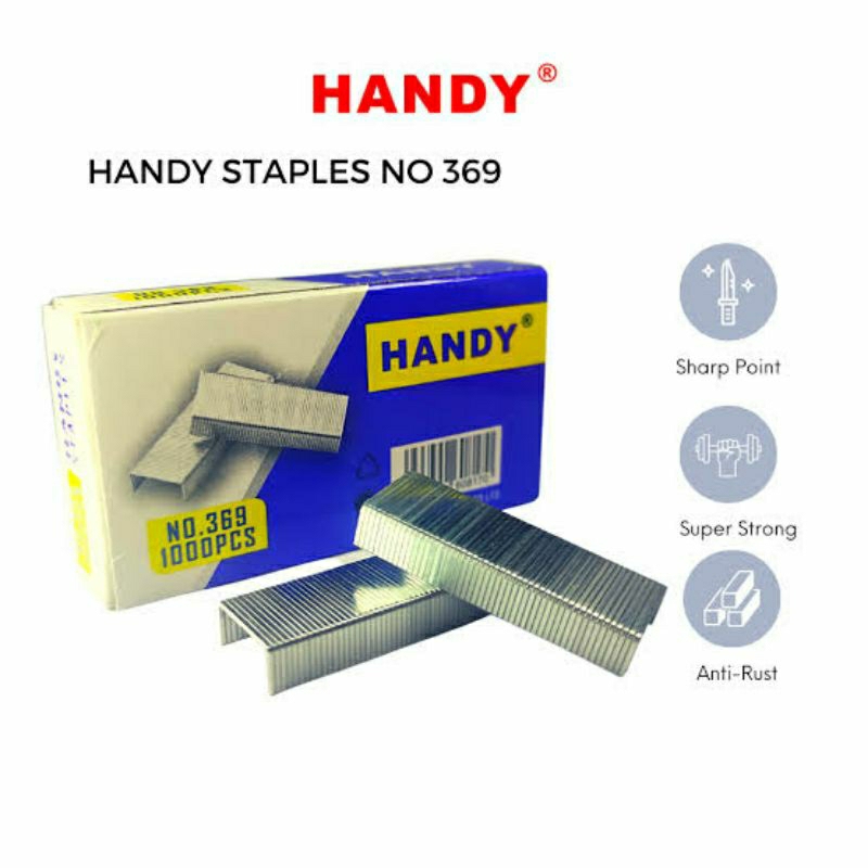 

HANDY Isi Staples No 369 1box = 10pak
