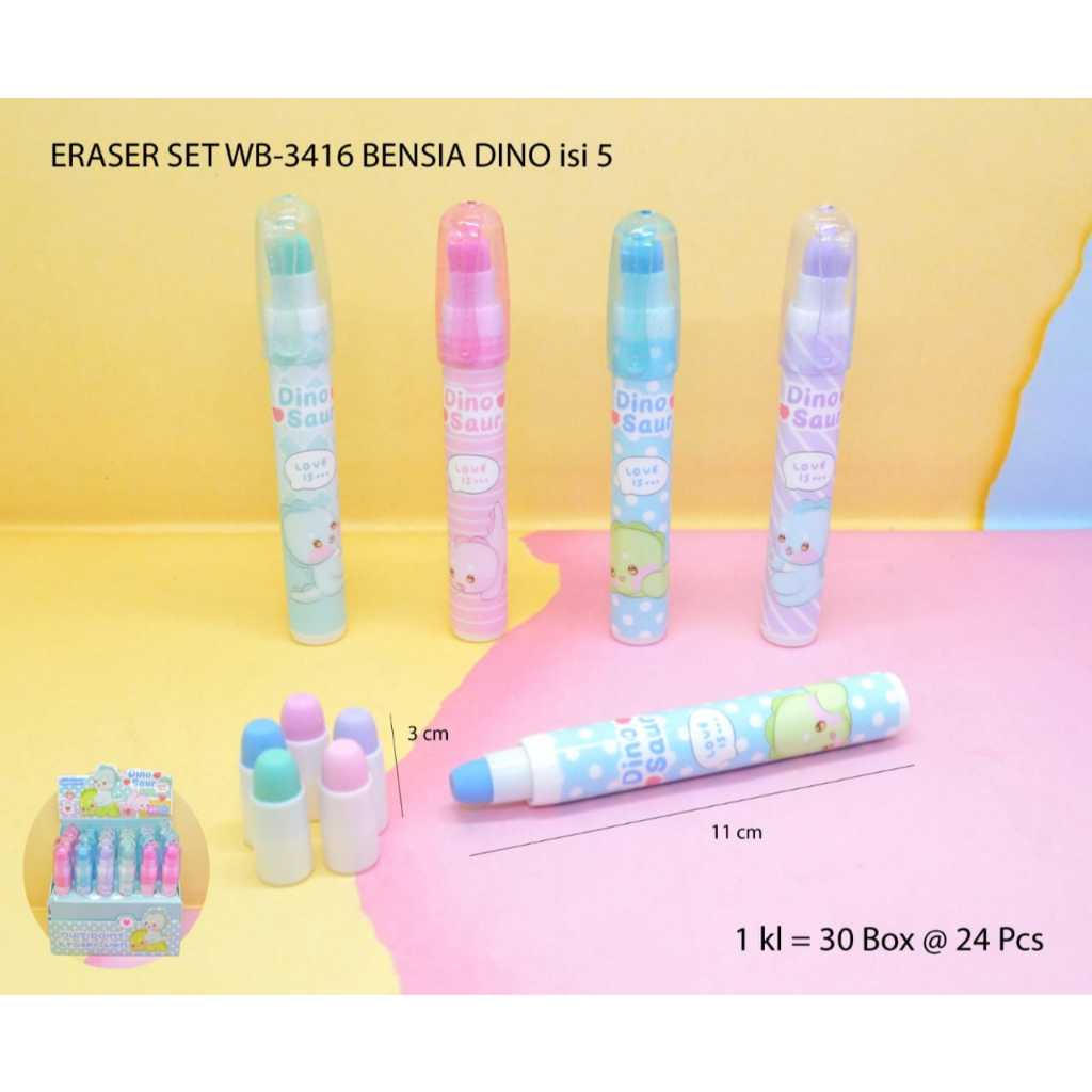 

New Multipoint Eraser Pen Penghapus Susun Impor