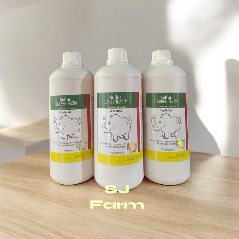 Disinfectan Cap Badak 1 Liter /Sulfur Carbendazim / fungisida /anti jamur /pertanian dan peternakan