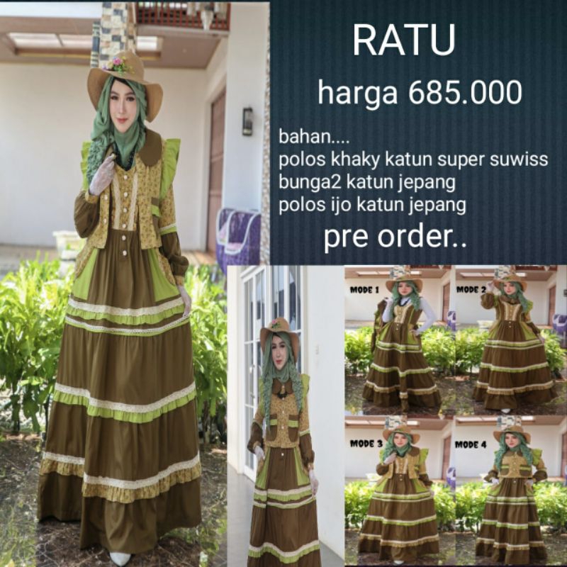 Ratu new collection gamis kekinian
