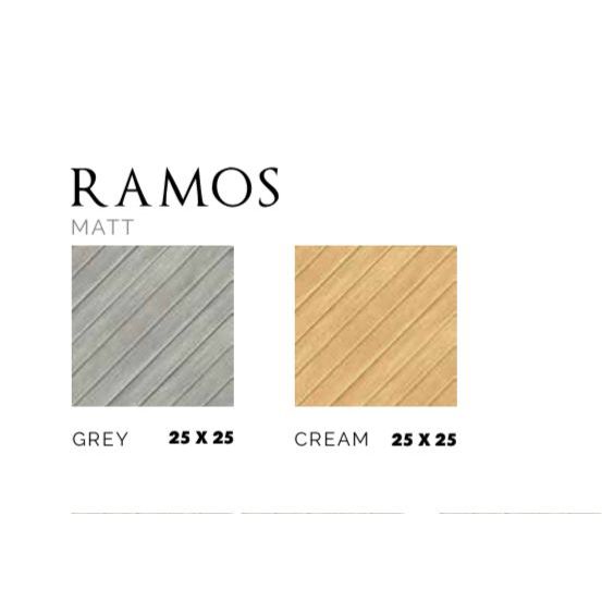 ASIA TILE FLOOR TILE RAMOS MATT GREY & CREAM 25X25