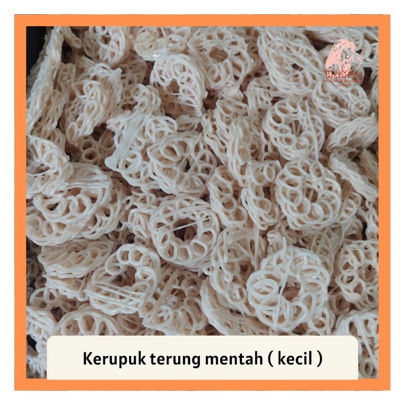 

Kerupuk terung / keriting / mawar (mentah) ukuran kecil