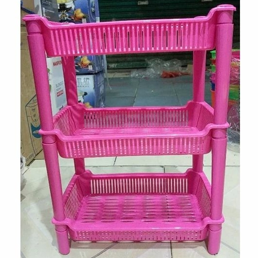 RAK SUSUN 3 PLASTIK SERBAGUNA/ RAK MINI/ RAK BUMBU DAPUR SUSUN 3