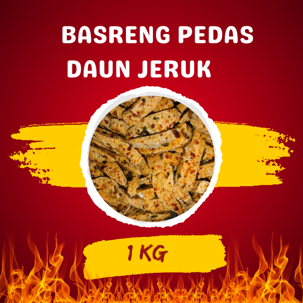 

Basreng stik pedas daun jeruk gurih isi 1 kg snack bumbu kering viral melimpah