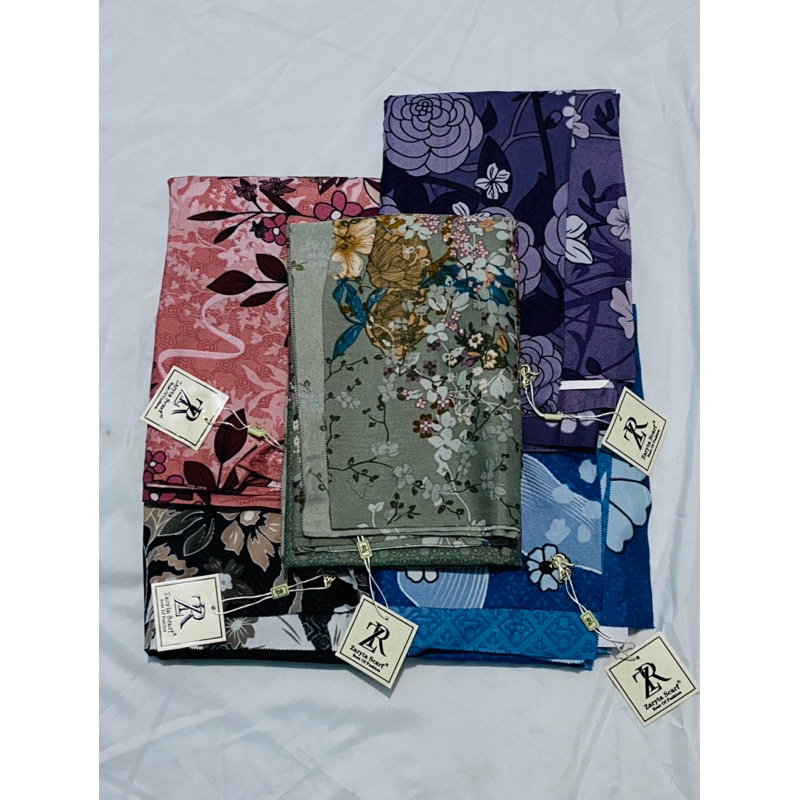 Hijab segi empat Voal Motif ZARYTA seragaman || Hijab Voal Motif Terbaru || Zaryta voal korea motif