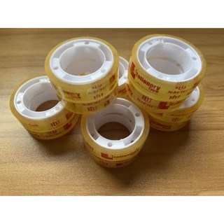 

Isolasi Bening Kecil/ Isolasi Kado Nachi 1/2 inch x 10 (1 Slop isi 12 pcs) Tebal - Tipis