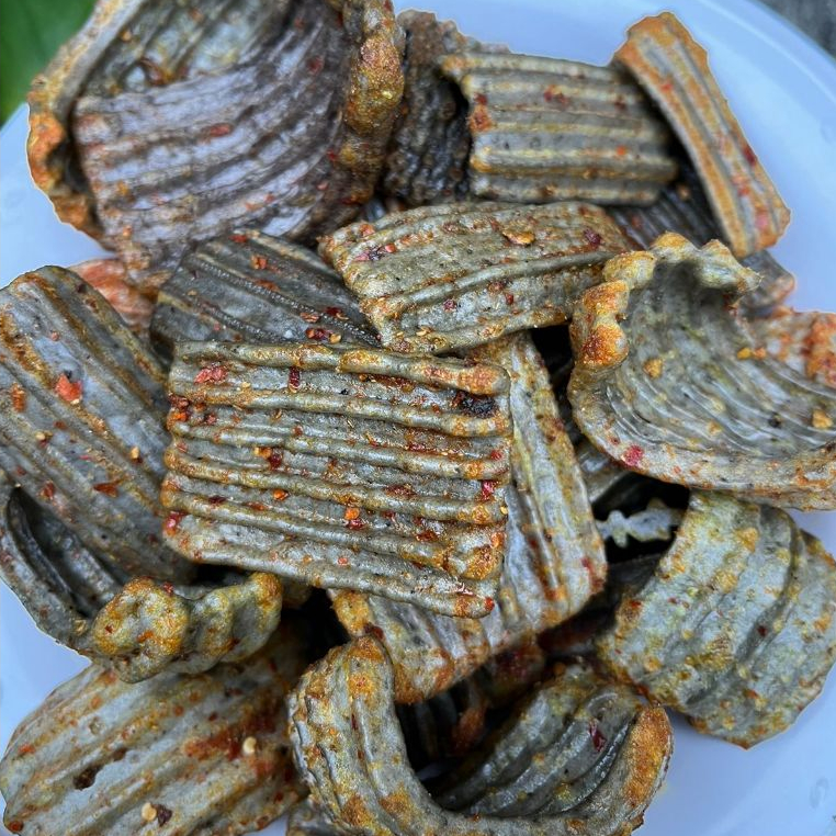 

Krupuk seblak bantat asbes jengkol rasa pedas gurih 1kg cemilan viral