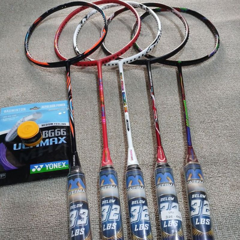 Raket Badminton Powermax 32lbs original