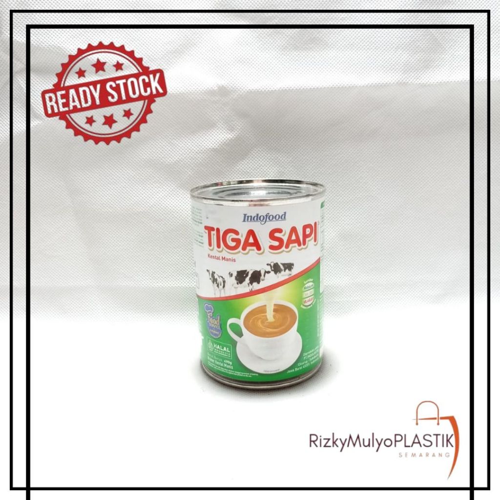 

Indofood Susu Kental Manis Tiga Sapi 490gr - SKM 3 Sapi Topping / Mix / Shake