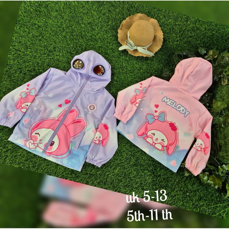 COAT MELODY ada kacamata Anak import premium