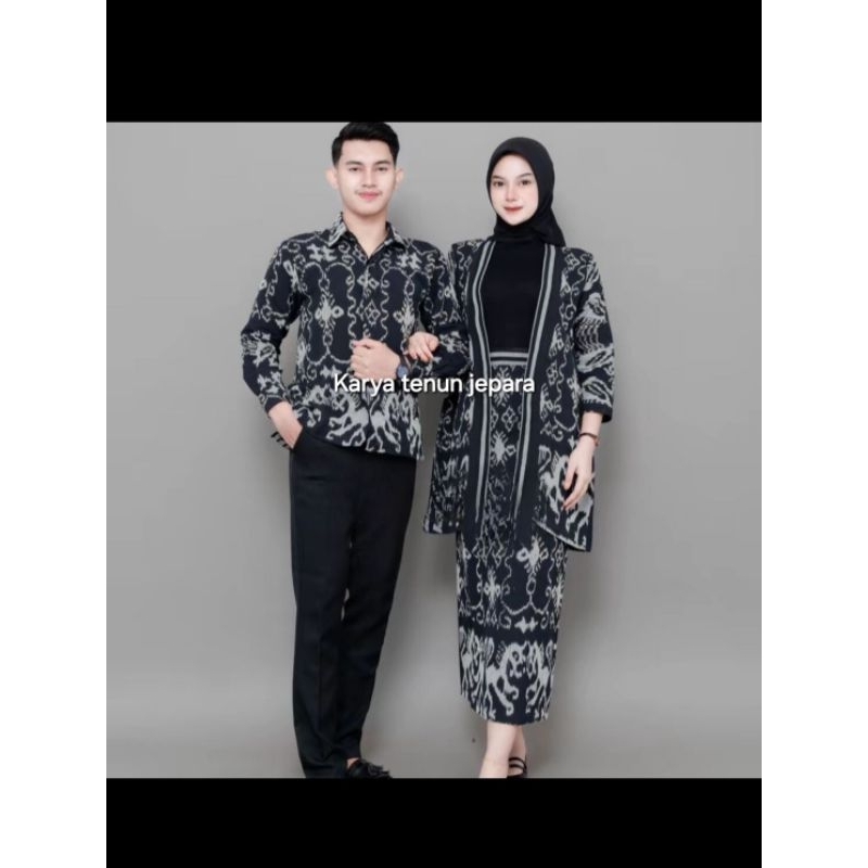 MADAM COUPLE TENUN NTT BLACK -BAJU TENUN COUPLE - COUPLE TENUN NTT