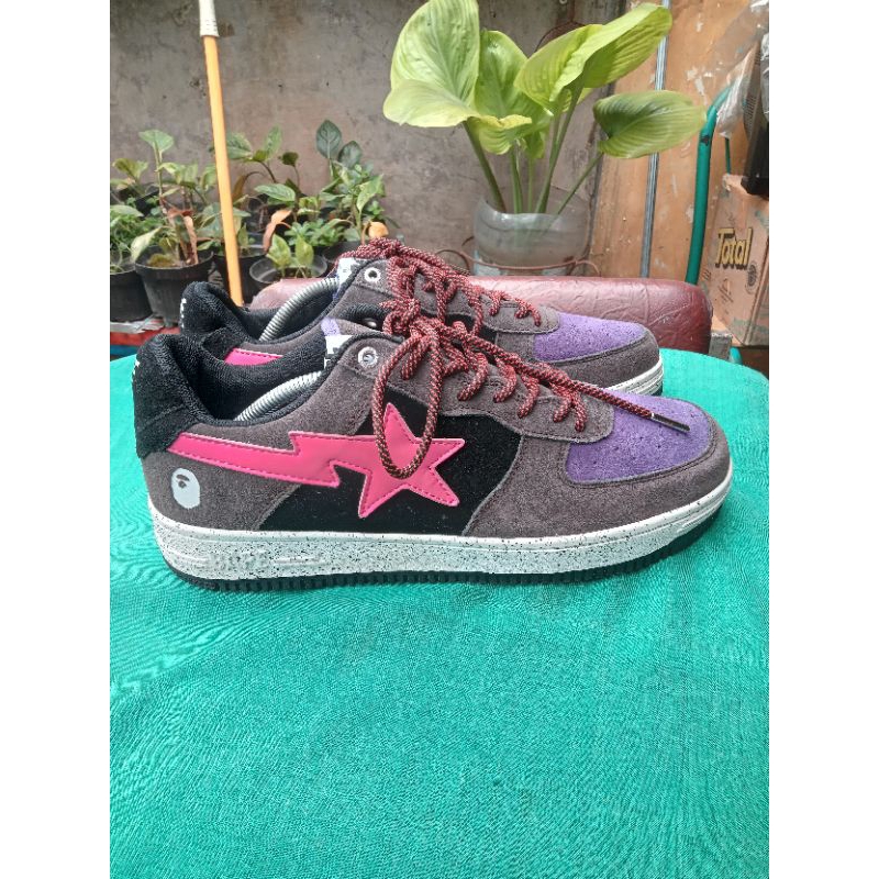 sepatu Bape sta bkack green sz 44,5