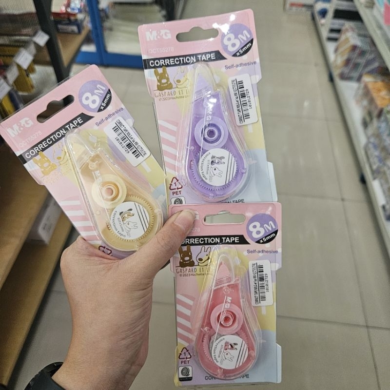 

correction tape tipex kertas M&G warna pastel gaspard et lisa