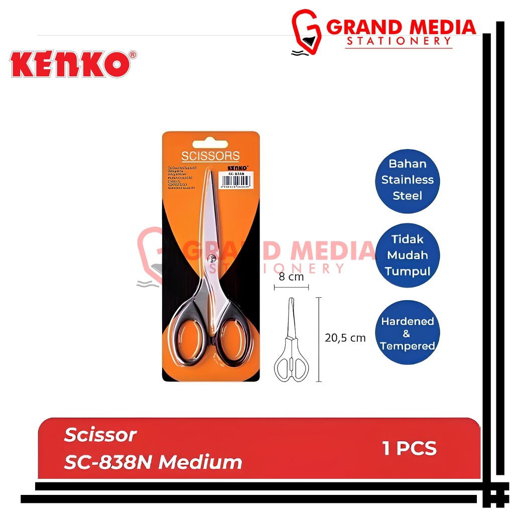 

[GRAND MEDIA] SCISSORS / GUNTING KENKO SC-838N