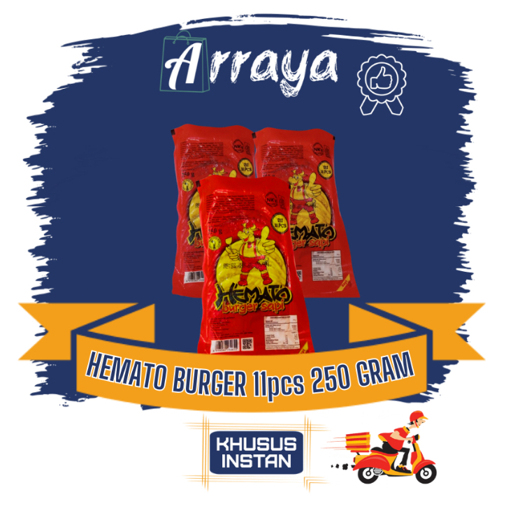 

HEMATO BEEF BURGER ISI 11 PCS 250 GRAM