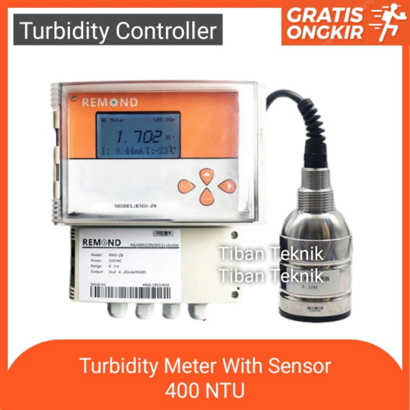 Online turbidity controller turbidity meter with sensor 400 NTU