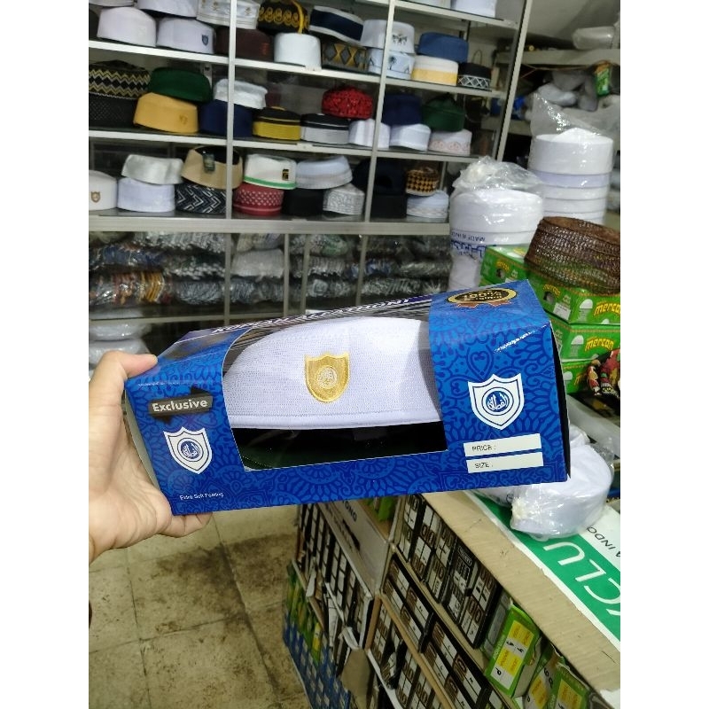 PECI MALAYSIA POLOS KOPIAH PUTIH POLOS PECI PRIA MALAYSIA B1