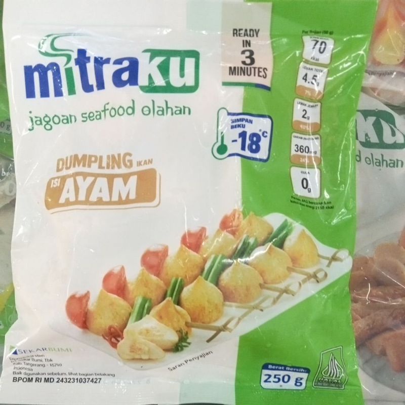 

Mitraku dumpling ayam 250gr