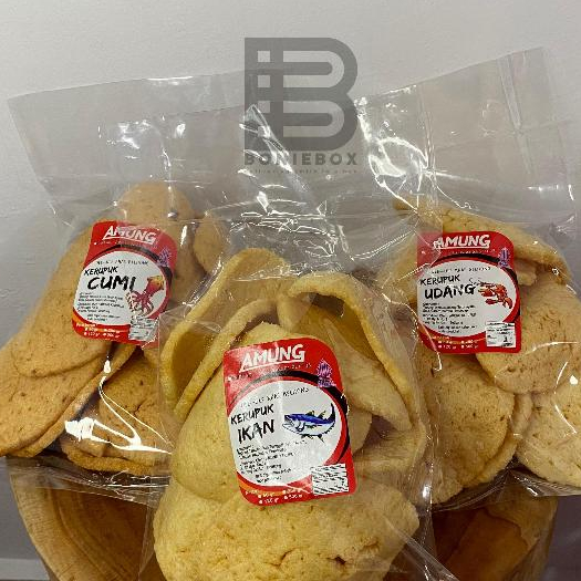 

KERUPUK LEBAR 120GR RASA IKAN, UDANG, CUMI - KERUPUK AMUNG ASLI BELITUNG