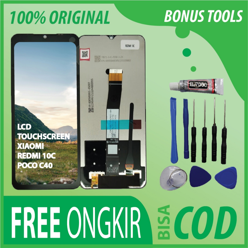 【ORIGINAL 100%】LCD TOUCHSCREEN XIAOMI REDMI 10C/ POCO C40 FULLSET TOUCHSCREEN / ORIGINAL100%