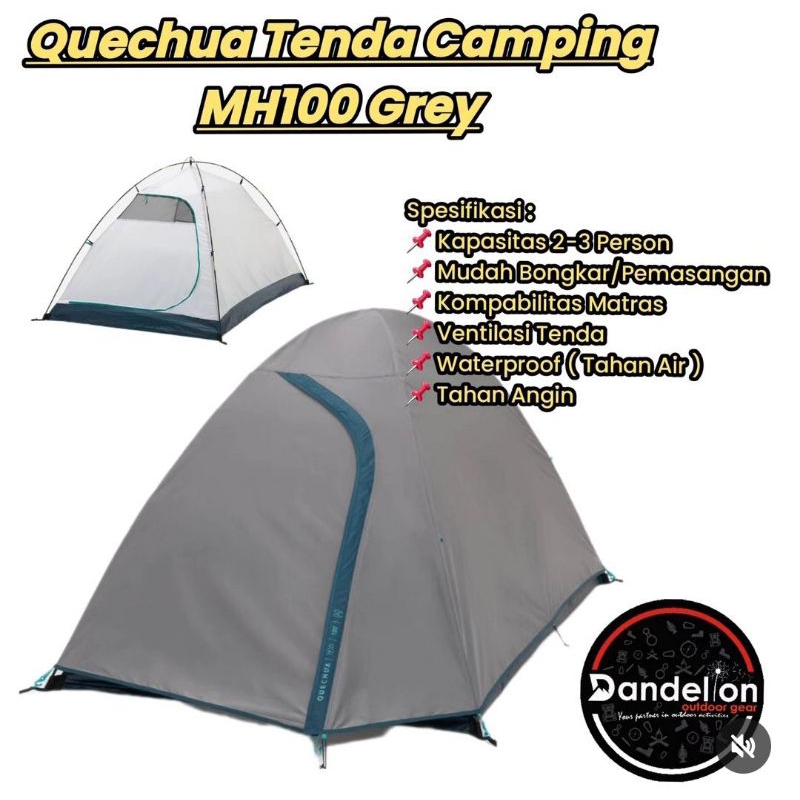 Quechua Tenda Camping MH100 Grey