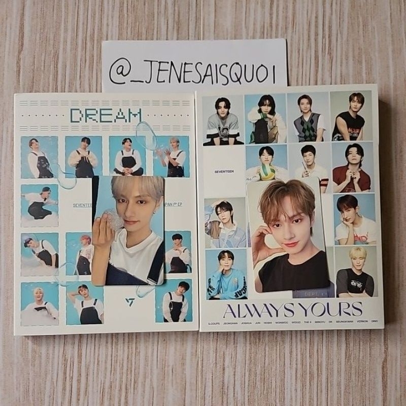 SEVENTEEN Dream Always Yours Carat Carver Japan Album Unsealed Full Set Jun Photocard