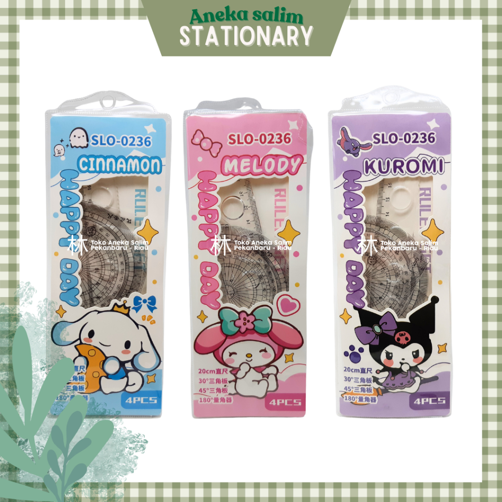 

Anekasalim - Rol / Penggaris Set Sanrio SLO-0236 4/set