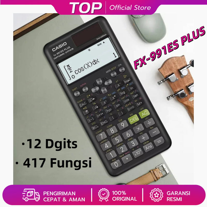 

KALKULATOR FX-991ES Plus /Casio FX 82 MS -2nd edition- B.Indonesia - Kalkulator Sekolah/Kuliah - Scientific - 451fungsi