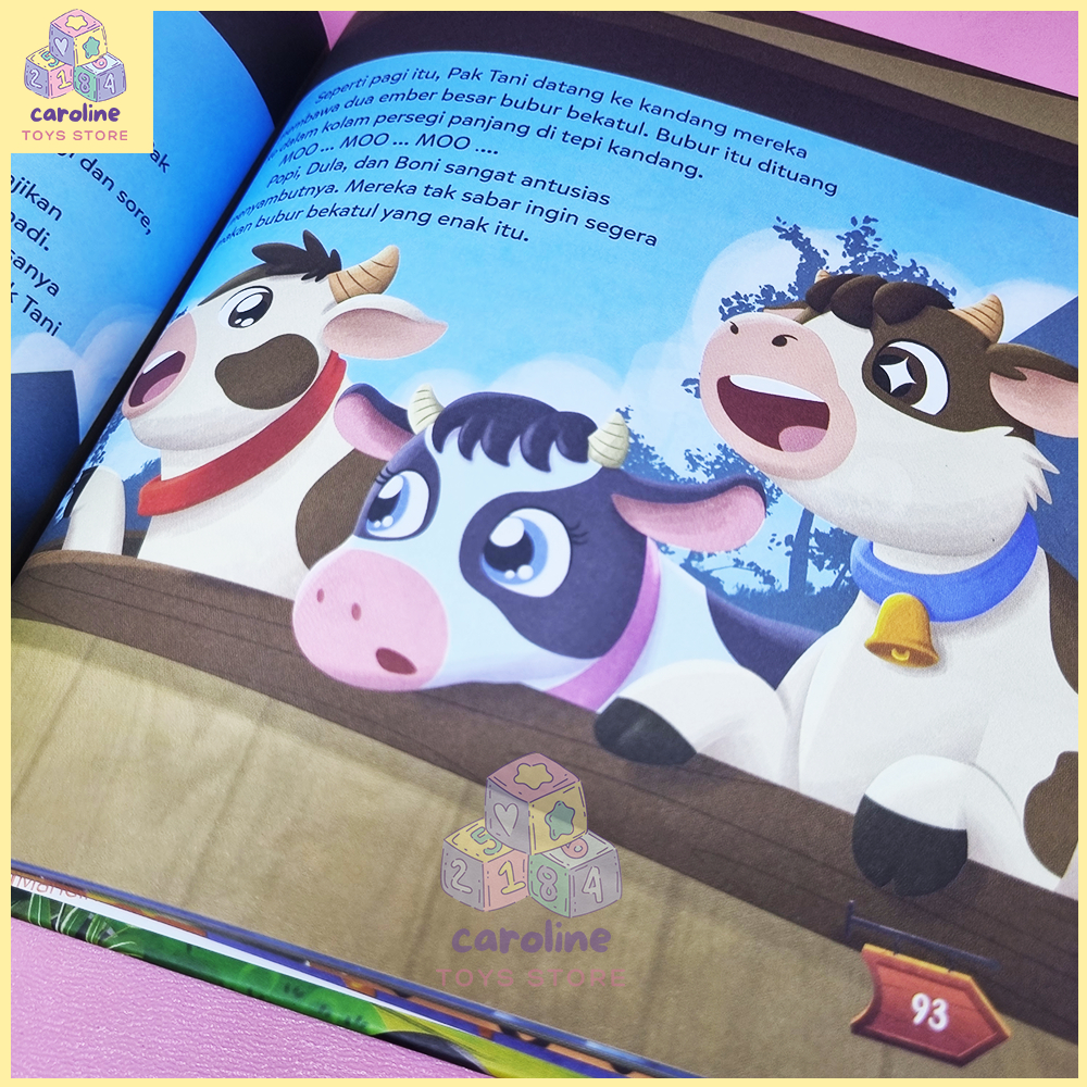 ABmart Buku Dongeng Pengantar Tidur Isi 30 Buku Cerita Hewan Anak Dongeng Cerita Moral Hard Cover