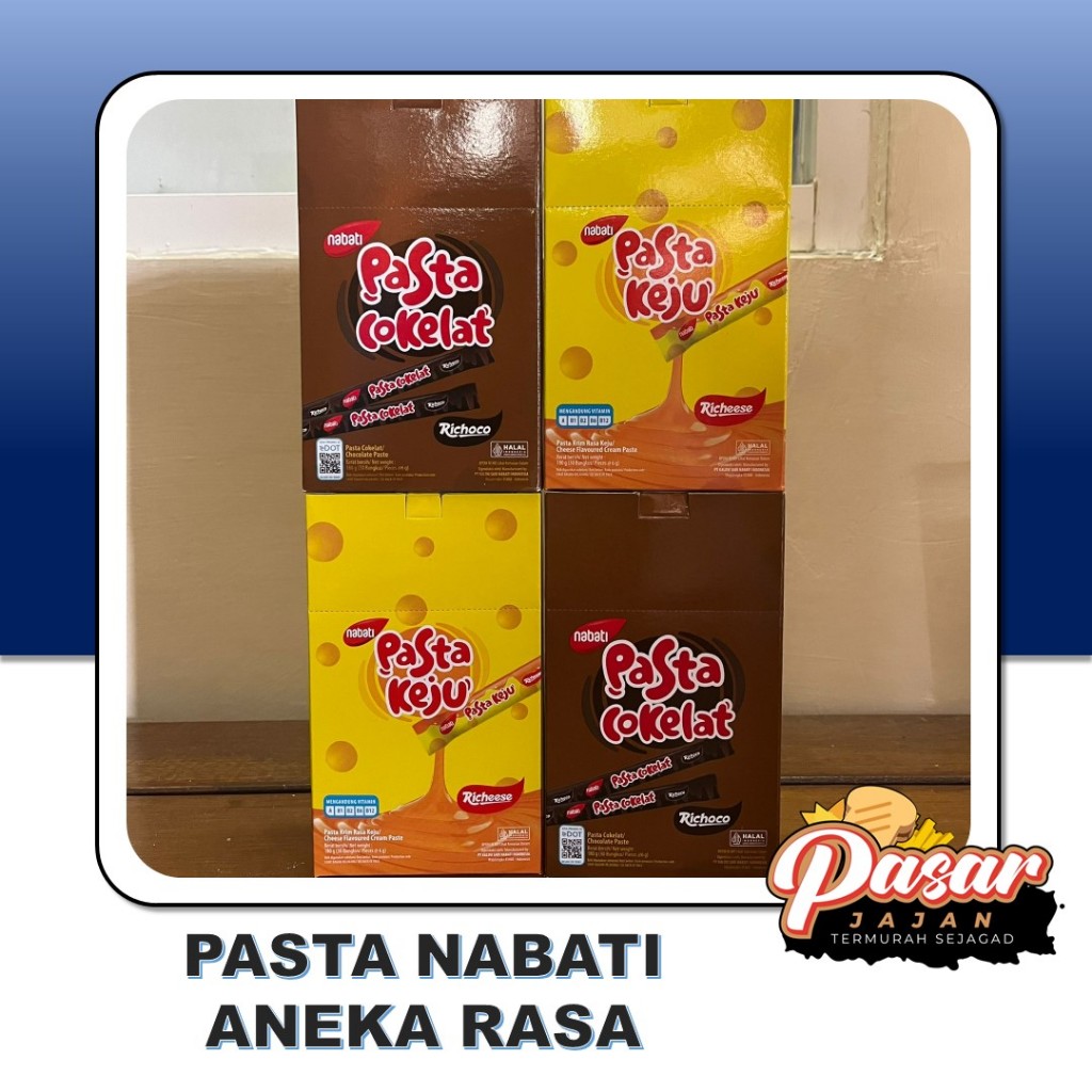 

Pasta Keju Cokelat Nabati Isi 30pcs x 6gr