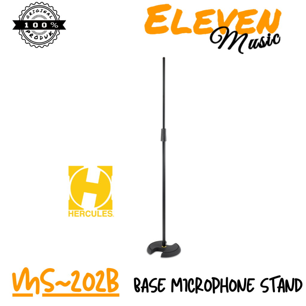 Hercules MS202B Base Microphone Stand MS-202B Stand Microphone