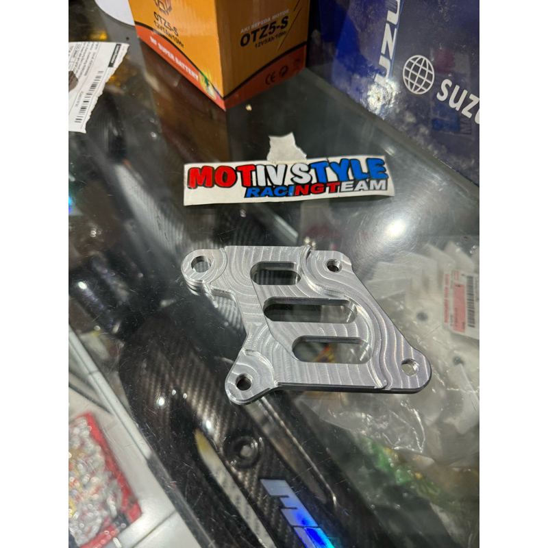 breket CNC Suzuki skywave 300mm aluminium piringan lebar