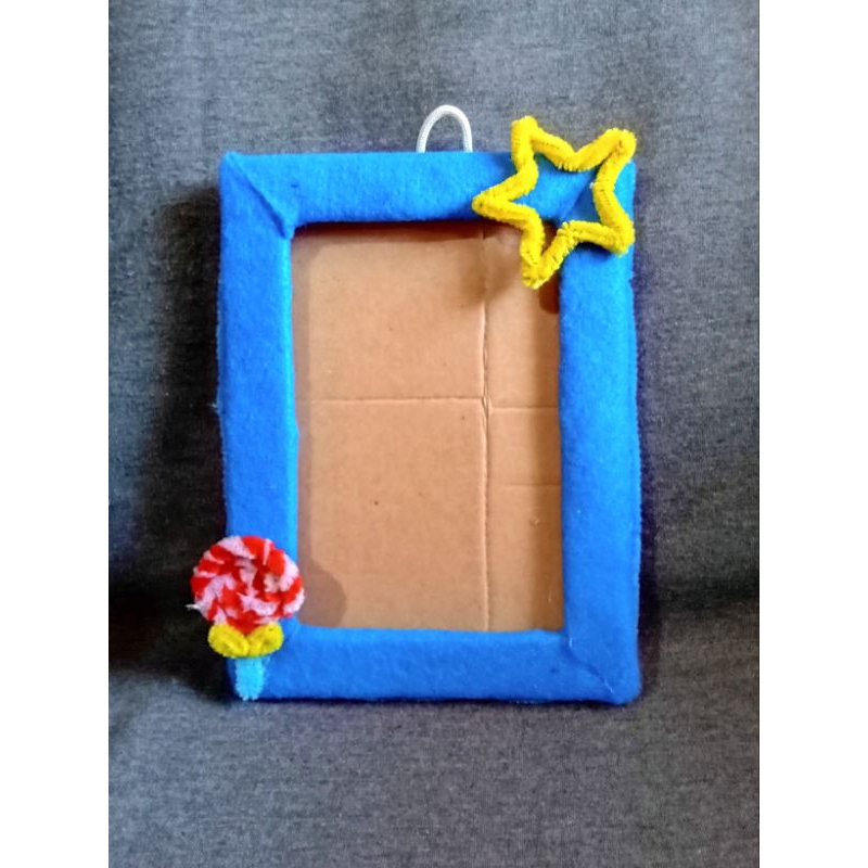 hiasan dinding / pigura foto lucu / bingkai foto flanel kawat bulu / bingkai foto / kerajinan tangan