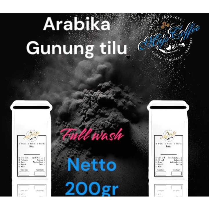 

biji kopi roasted arabika spesialty gn tilu full wash