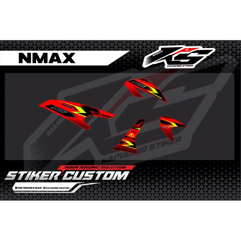 stiker motor - custom stiker - stiker decal - stiker nmax - stiker motor namax