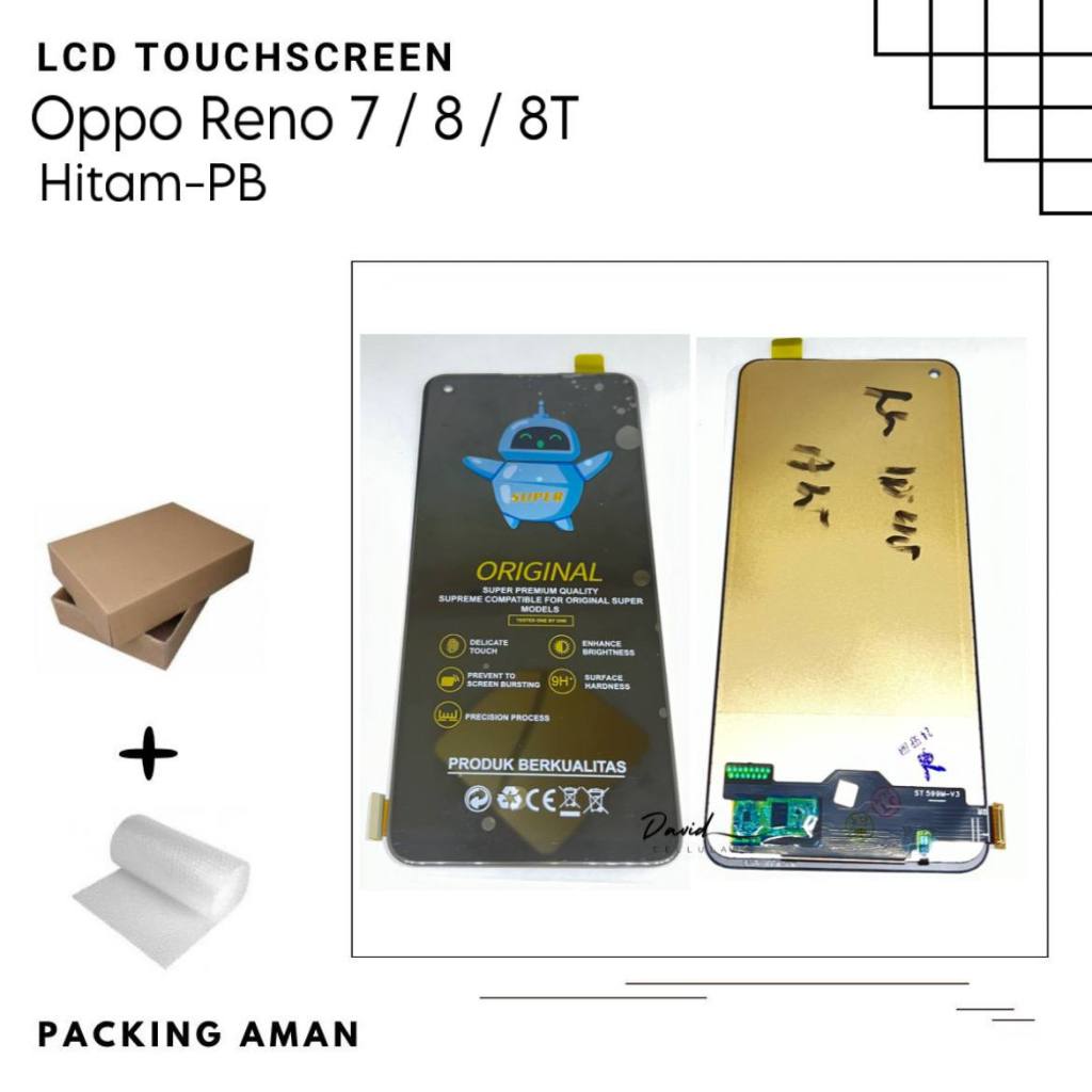 LCD TOUCHSCREEN OPPO RENO 7 4G / RENO 7 5G / RENO 8 4G / RENO 8 5G / RENO 8T FULLSET NON FINGER